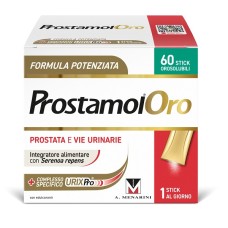 PROSTAMOL ORO 60 STICK OROSOLUBILI DA 1,6 G GUSTO FRUTTI ROSSI CON EDULCORANTI SENZA ZUCCHERI SENZA GLUTINE NATURALMENTE PRIVO DI LATTOSIO