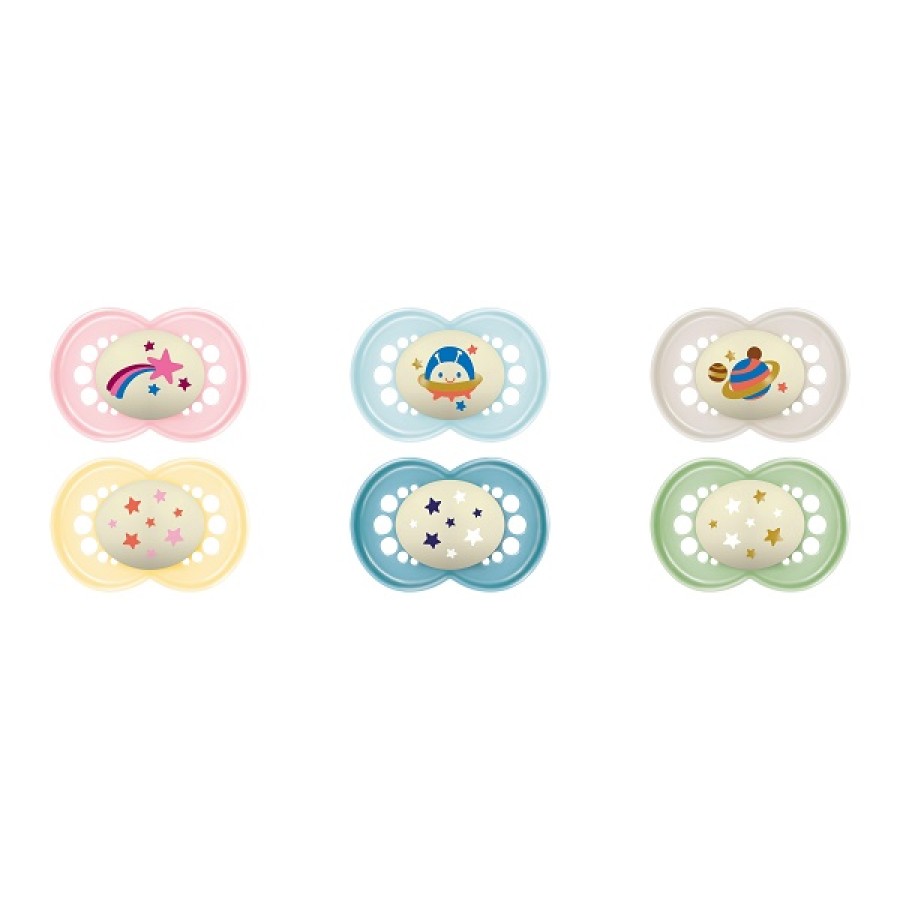 MAM SUCCHIETTO ORIGINAL NIGHT 16+ MESI SILICONE 2 PEZZI