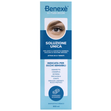SOLUZIONE UNICA BENEXE' PULIZIA LENTI A CONTATTO 500 ML + PORTALENTI OMAGGIO