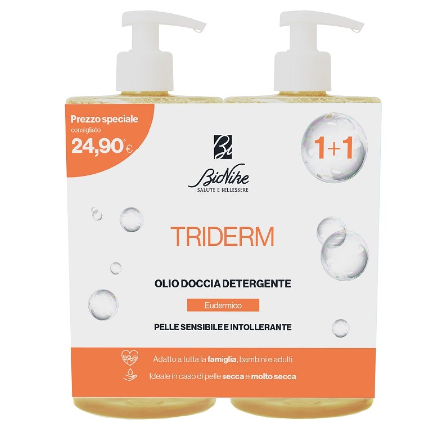 TRIDERM BIPACK OLIO DOCCIA DETERGENTE 750 ML