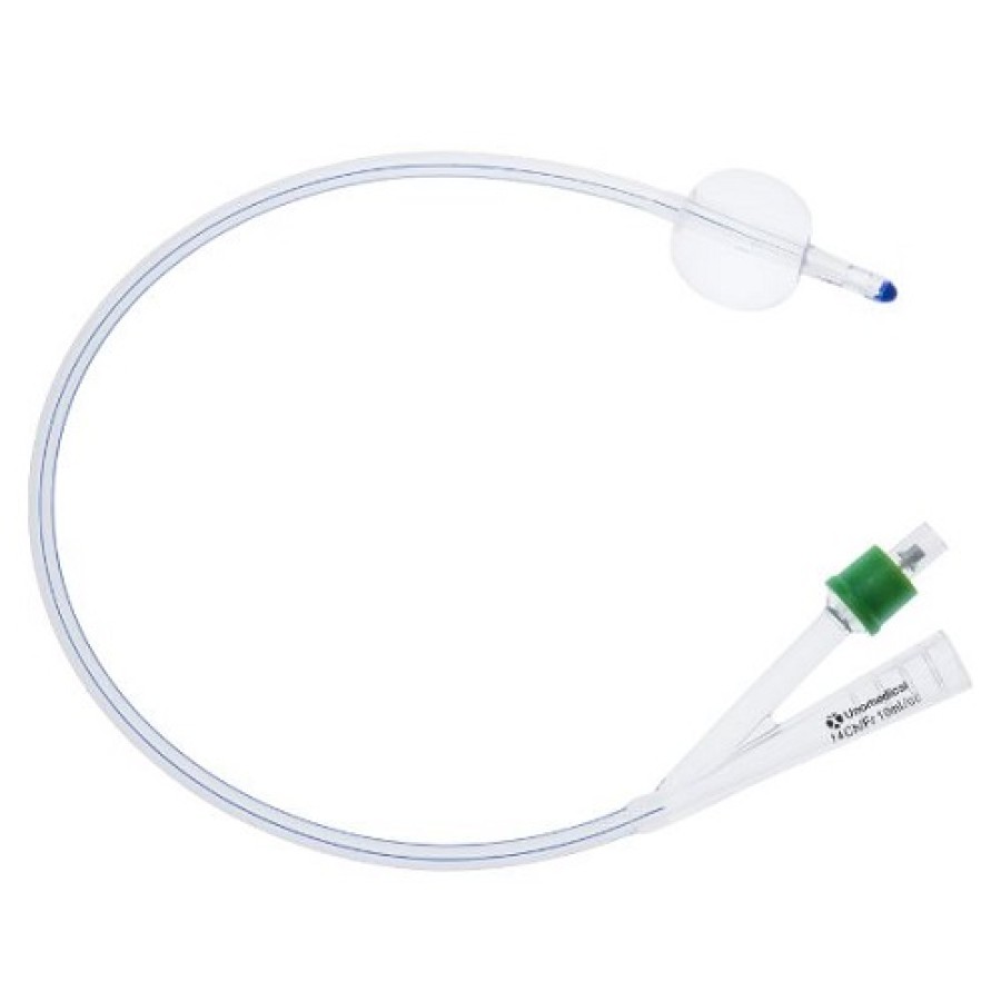 CATETERE FOLEY IN SILICONE 2 VIE DIAMETRO CH 22 PUNTA NELATON CON PALLONCINO 10 ML 1 PEZZO