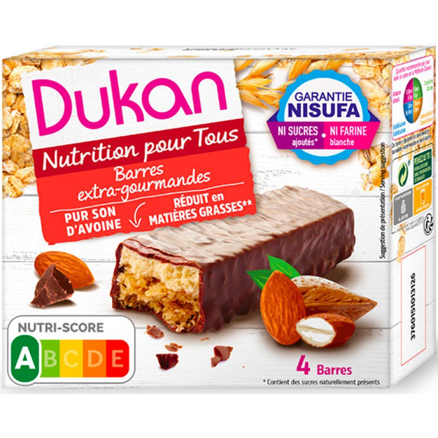 DUKAN BARRETTE CRUSCA AVENA GOURMAND 4 PEZZI X 30 G DUKAN BARRETTE CRUSCA AVENA GOURMAND 4 PEZZI X 30 G