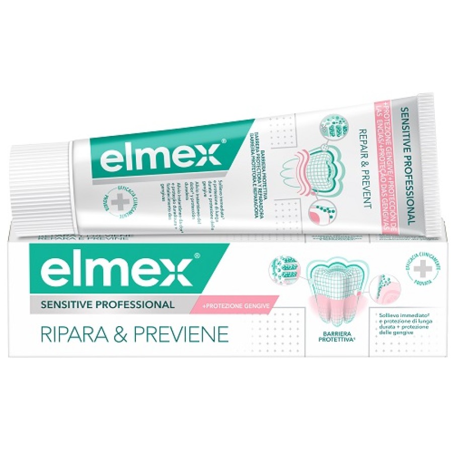 DENTIFRICIO ELMEX SENSITIVE RIPARA & PREVIENE 75 ML DENTIFRICIO ELMEX SENSITIVE RIPARA & PREVIENE 75 ML
