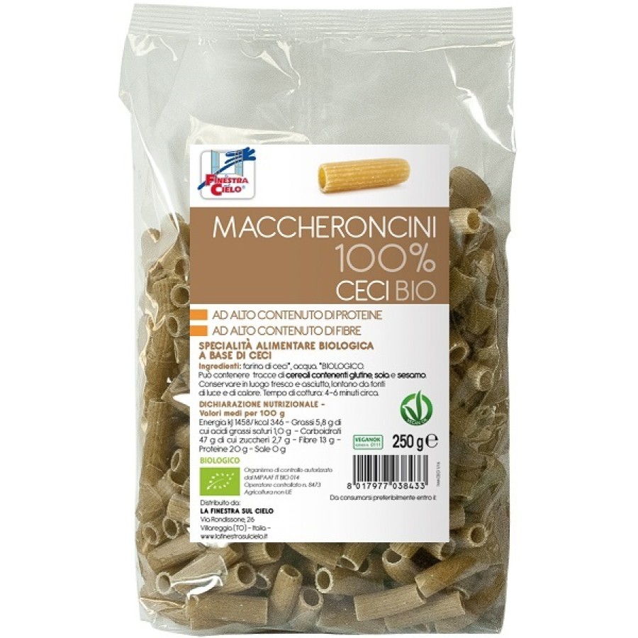 LA FINESTRA SUL CIELO MACCHERONCINI CECI 100% BIO 250 G