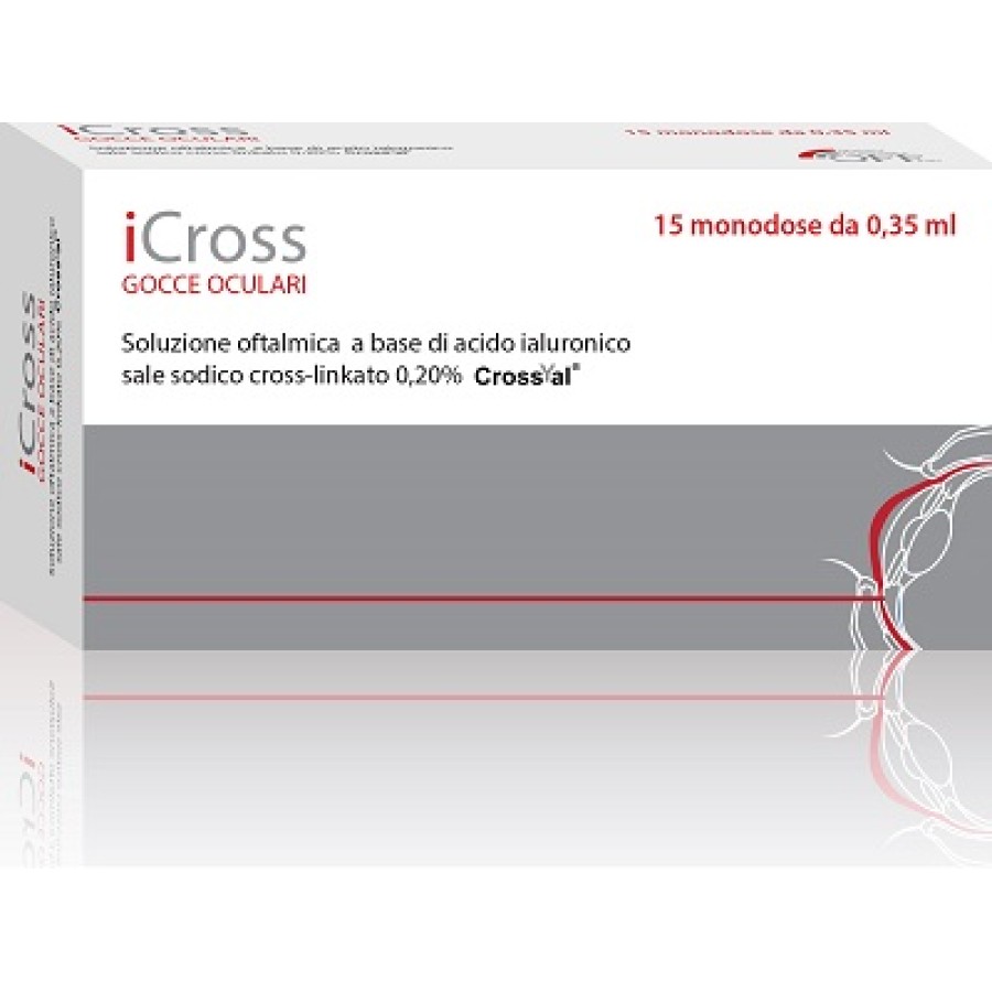 SOLUZIONE OFTALMICA ICROSS 15 MONODOSI DA 0,35 ML SOLUZIONE OFTALMICA ICROSS 15 MONODOSI DA 0,35 ML