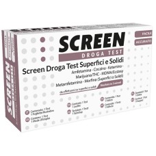 SCREEN DROGA TEST 7 DROGHE SU SUPERFICI SOLIDI O POLVERI