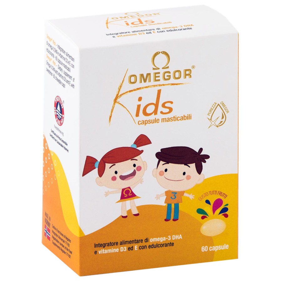 OMEGOR KIDS 60 CAPSULE MASTICABILI