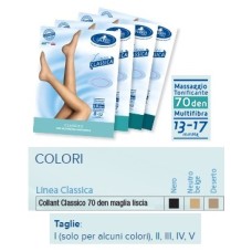 SAUBER COLLANT 70 DENARI MAGLIA LISCIA NERO 5 LINEA CLASSICA