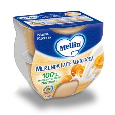 MELLIN MERENDA LATTE ALBICOCCA 2 X 100 G