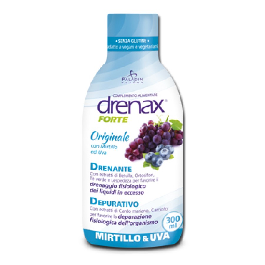 DRENAX FORTE ORIGINALE CON MIRTILLO E UVA 300 ML DRENAX FORTE ORIGINALE CON MIRTILLO E UVA 300 ML