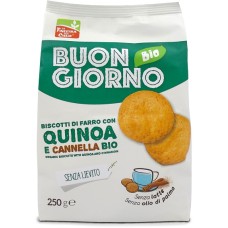 BUONGIORNOBIO BISCOTTI CON QUINOA E CANNELLA SENZA LIEVITO