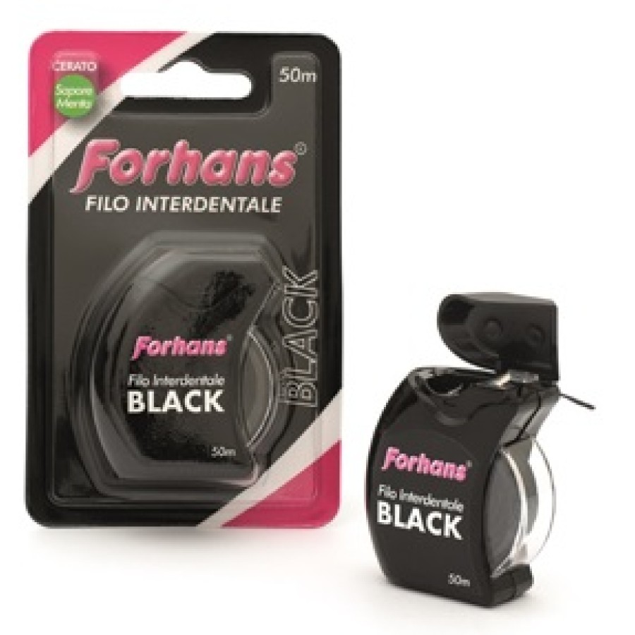 FORHANS FILO INTERDENTALE BLACK 50 METRI FORHANS FILO INTERDENTALE BLACK 50 METRI