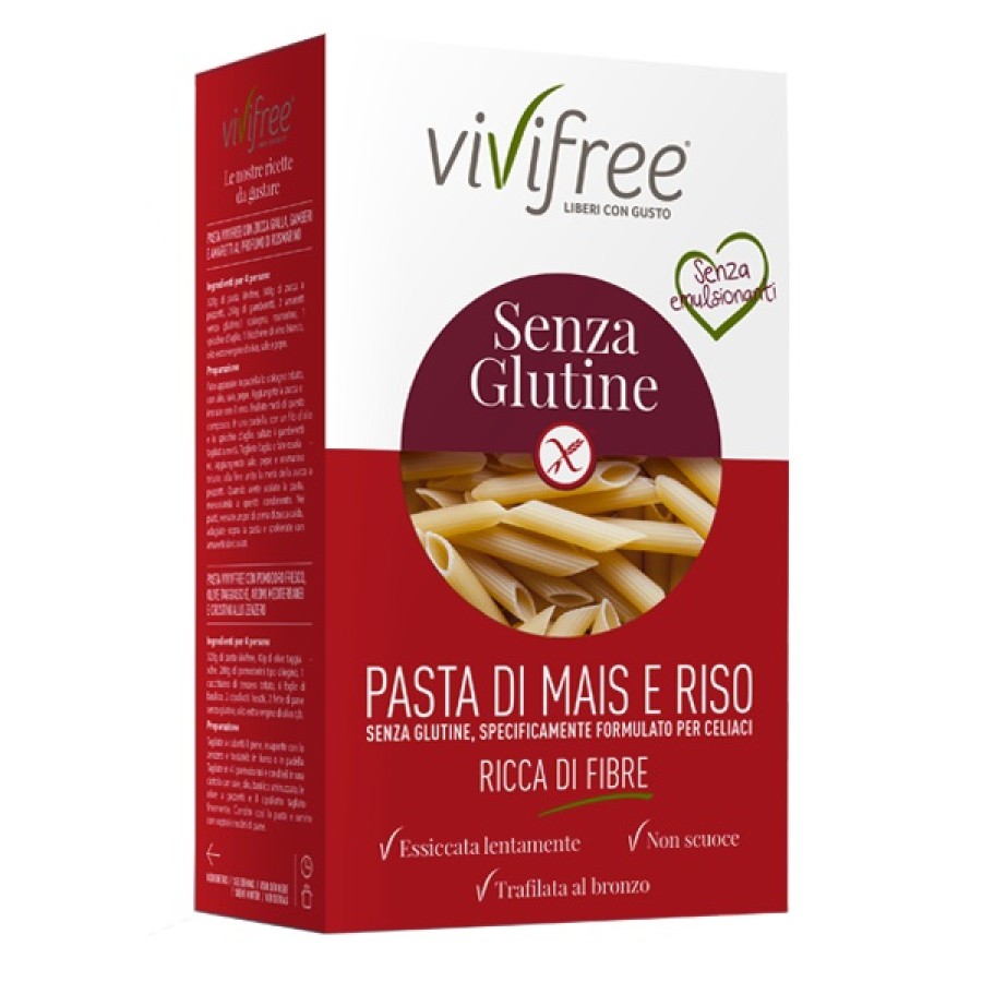 VIVIFREE MEZZE PENNE MAIS/RISO FIB 500 G