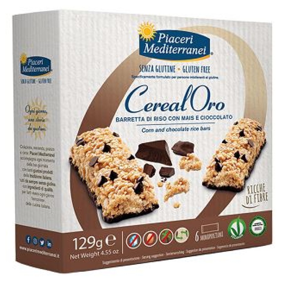 PIACERI MEDITERRANEI BARRETTA DI RISO CON MAIS E CIOCCOLATO 129 G
