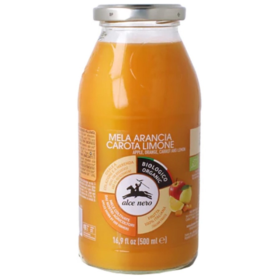 SUCCO 100% MELA ARANCIA CAROTA LIMONE 500 ML SUCCO 100% MELA ARANCIA CAROTA LIMONE 500 ML