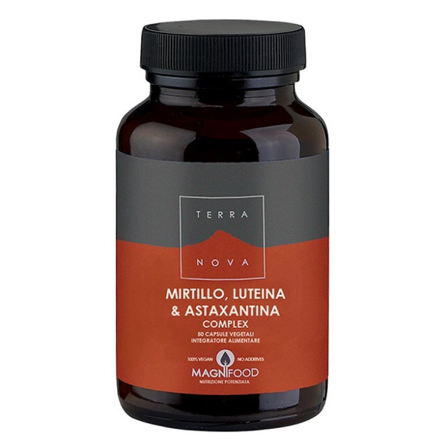 TERRANOVA MIRTILLO LUTEINA ASTAXANTINA SINERGIA PER GLI OCCHI 50 CAPSULE TERRANOVA MIRTILLO LUTEINA ASTAXANTINA SINERGIA PER GLI OCCHI 50 CAPSULE