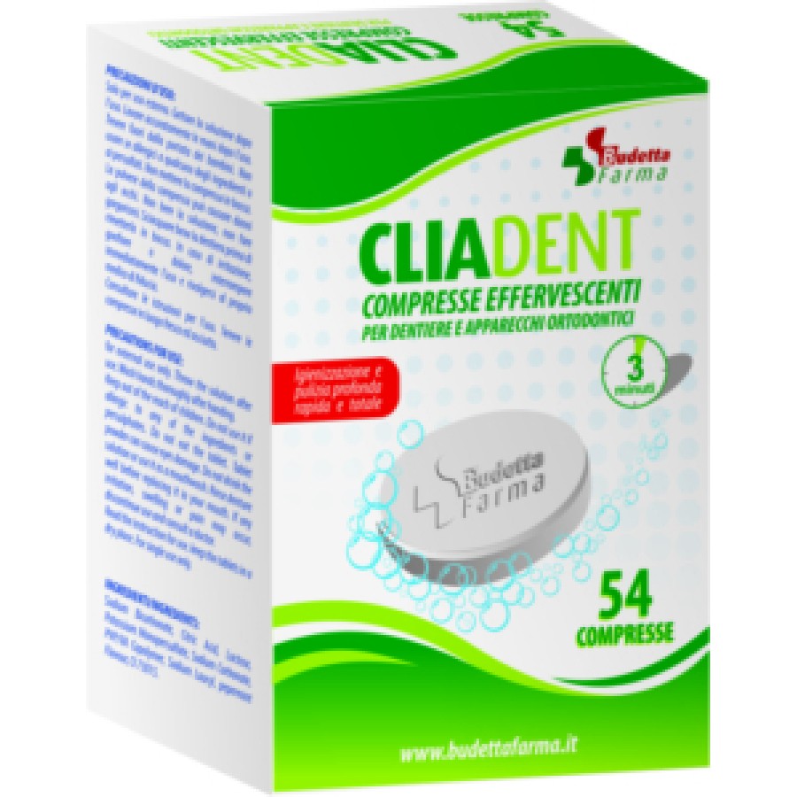 CLIADENT 54 COMPRESSE EFFERVESCENTI CLIADENT 54 COMPRESSE EFFERVESCENTI
