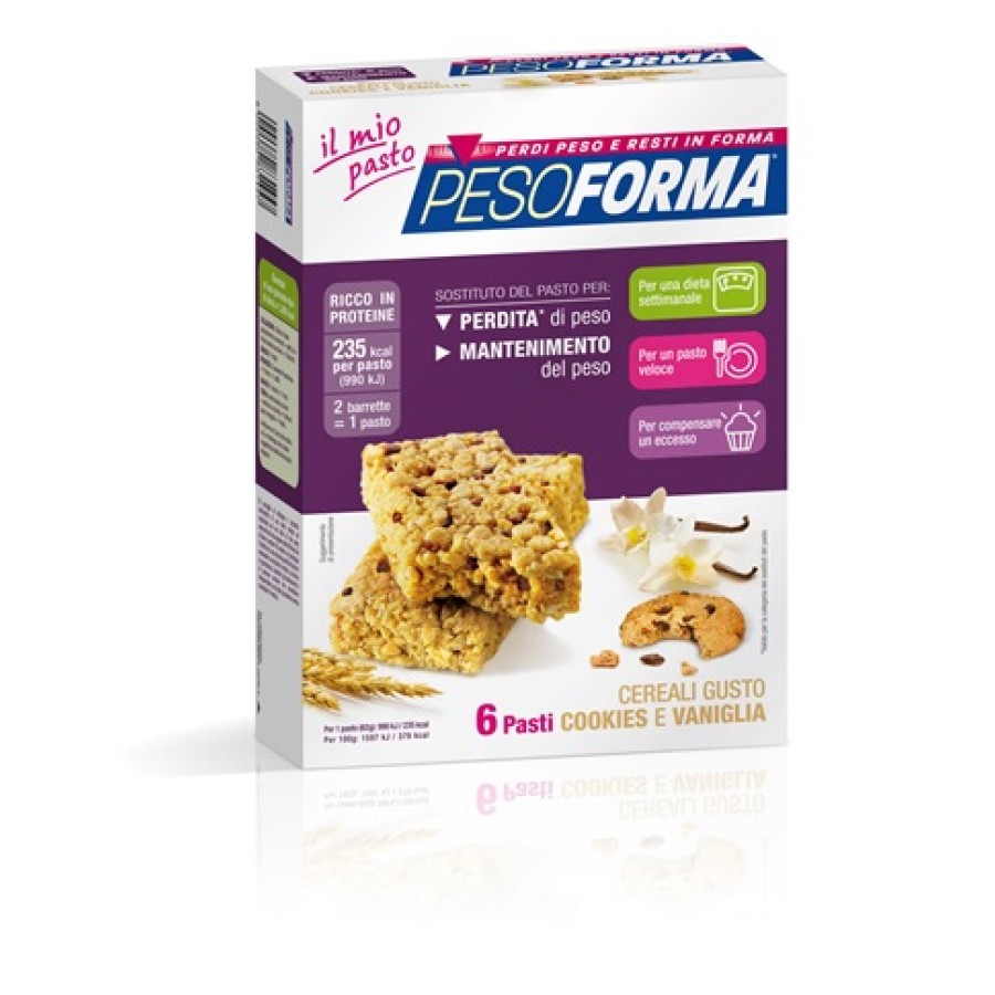 PESOFORMA BARR CEREALI COOKIES VANIGLIA 372 G PESOFORMA BARR CEREALI COOKIES VANIGLIA 372 G