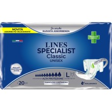 PANNOLONE A MUTANDA LINES SPECIALIST CLASSIC ALTAPROTEZIONE MG 20 PEZZI