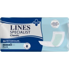 PANNOLONE RETTANGOLARE LINES SPECIALIST CLASSIC S/B 30 PEZZI