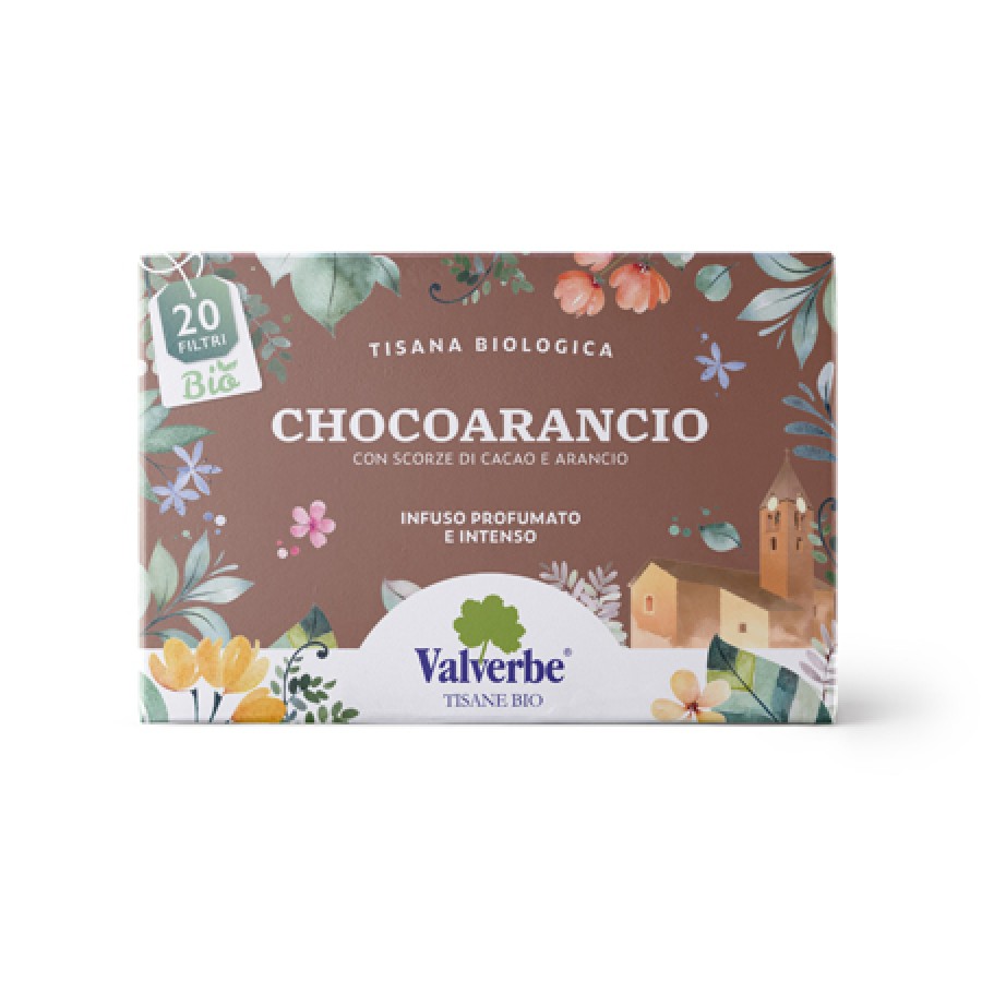 CHOCOTEA CON SCORZA DI SEMI DI CACAO E ARANCIA FRUTTA