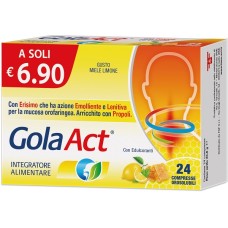 GOLA ACT MIELE LIMONE 24 COMPRESSE SOLUBILI 33,6 G