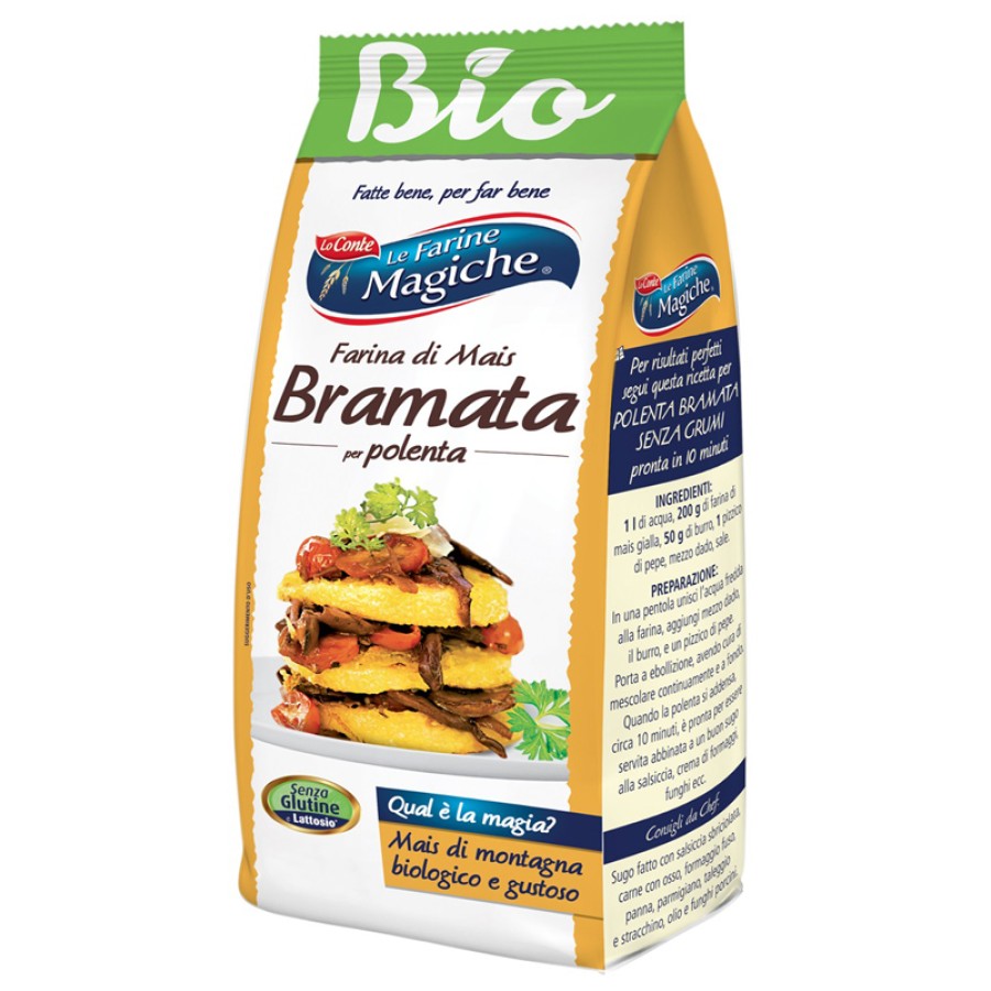 IPAFOOD LE FARINE MAGICHE FARINA DI MAIS GIALLA BRAMATA PER POLENTA 400 G