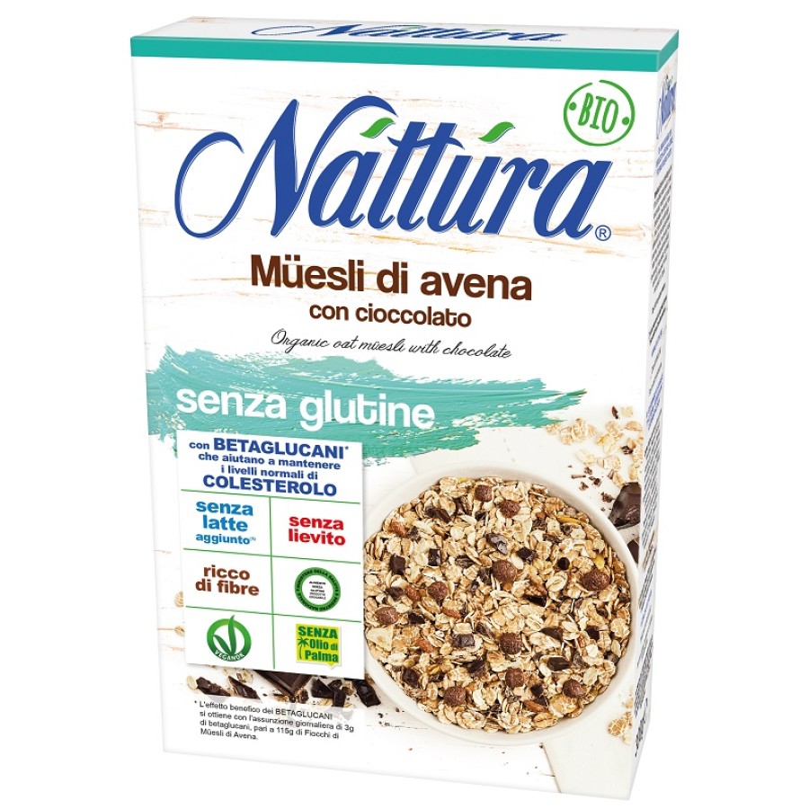 NATTURA MUESLI DI AVENA CON CIOCCOLATO BIO 300 G