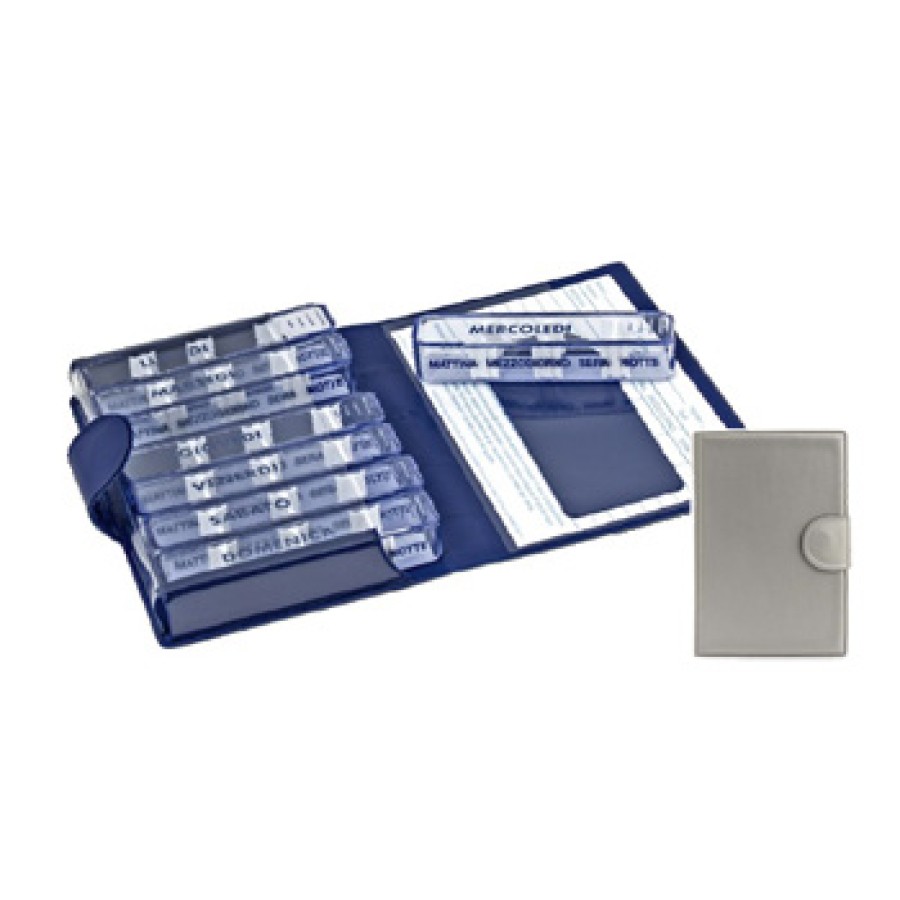 PORTAPILLOLE SETTIMANALE MEDIDOS SILVER APERTURA/CHIUSA IN VELCRO 10,5X15,5X2,5 CM PORTAPILLOLE SETTIMANALE MEDIDOS SILVER APERTURA/CHIUSA IN VELCRO 10,5X15,5X2,5 CM