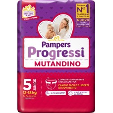 PAMPERS PROGRETGTGI MUTANDINO CP TG5 JUNIOR 17 PEZZI