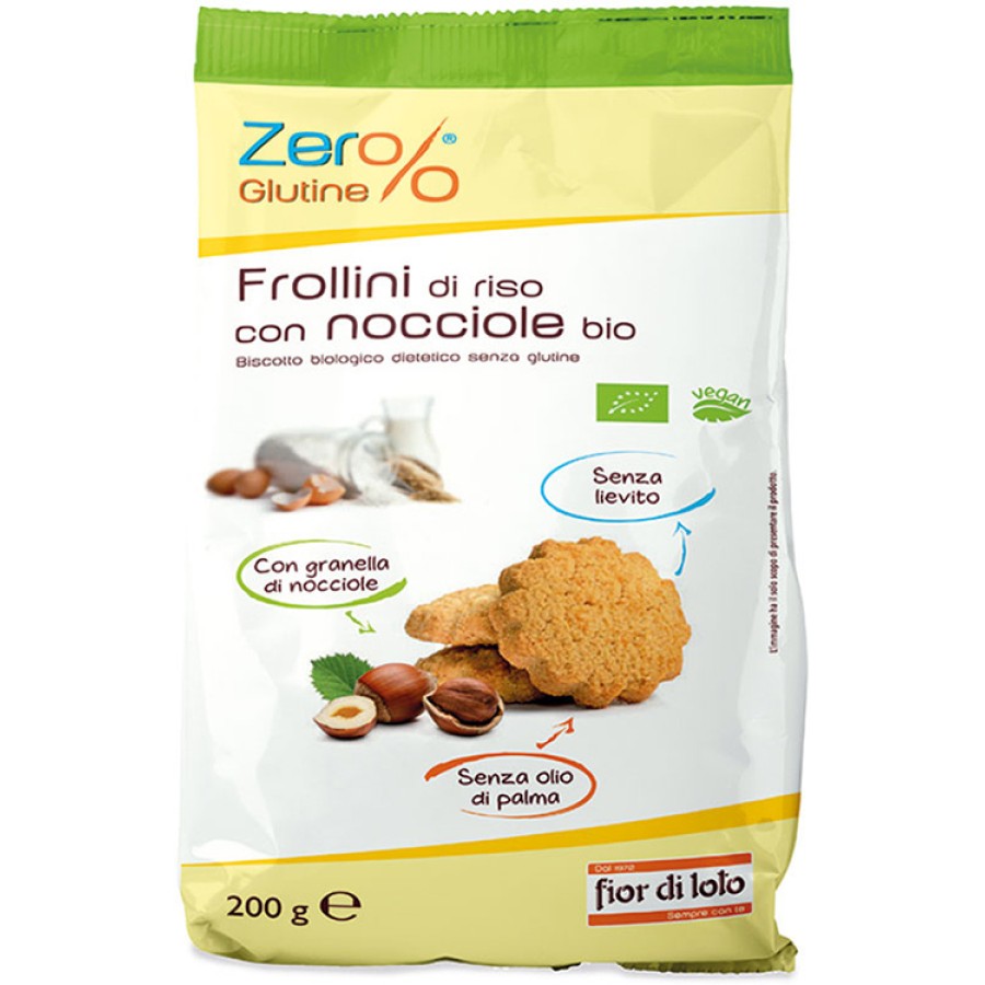 ZER%GLUTINE FROLLINI DI RISO CON NOCCIOLE SENZA GLUTINE 200 G