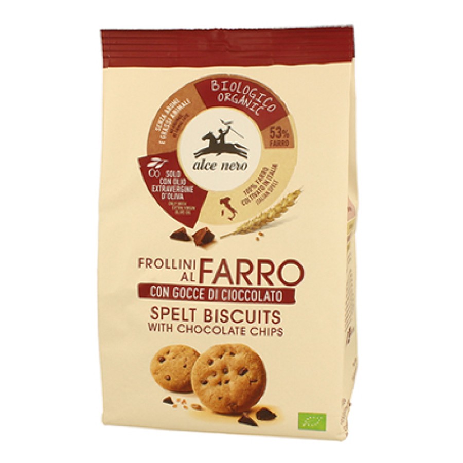 FROLLINO DI FARRO CON GOCCE DI CIOCCOLATO BIO 250 G