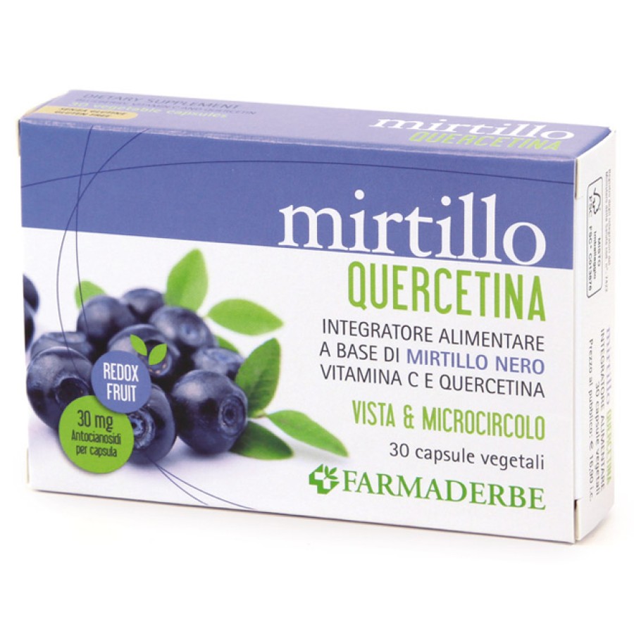 MIRTILLO QUERCETINA 30 CAPSULE VEGETALI MIRTILLO QUERCETINA 30 CAPSULE VEGETALI