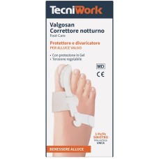 CORRETTORE NOTTURNO PER ALLUCE VALGO SINISTRO MISURA UNICA VALGOSAN 1 PEZZO