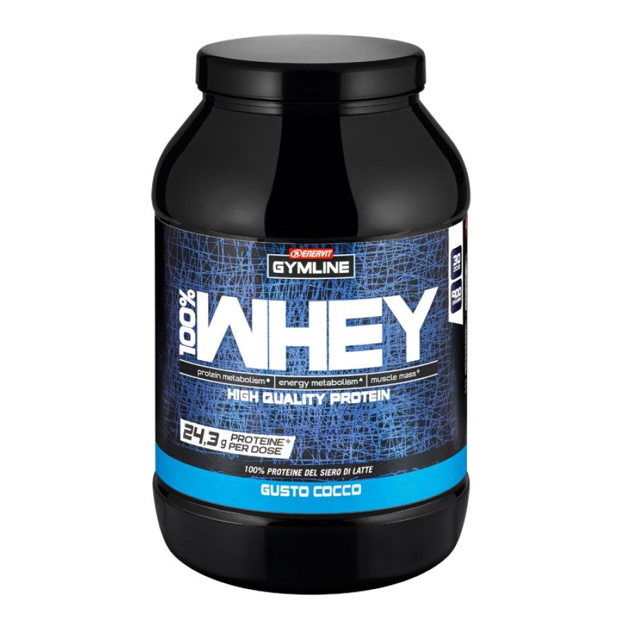 GYMLINE 100% WHEY CONCENTRATE COCCO 900 G