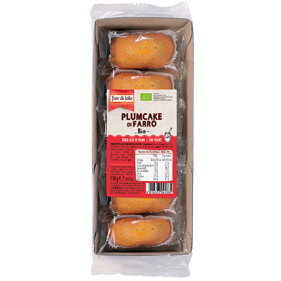 FIOR DI LOTO PLUMCAKE DI FARRO ALLO YOGURT 6 X 35 G FIOR DI LOTO PLUMCAKE DI FARRO ALLO YOGURT 6 X 35 G