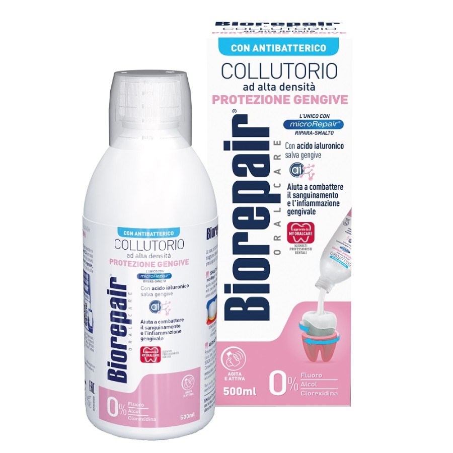 BIOREPAIR ORAL CARE CON ANTIBATTERICO COLLUTORIO AD ALTA DENSITA' PROTEZIONE GENGIVE 500 ML BIOREPAIR ORAL CARE CON ANTIBATTERICO COLLUTORIO AD ALTA DENSITA' PROTEZIONE GENGIVE 500 ML