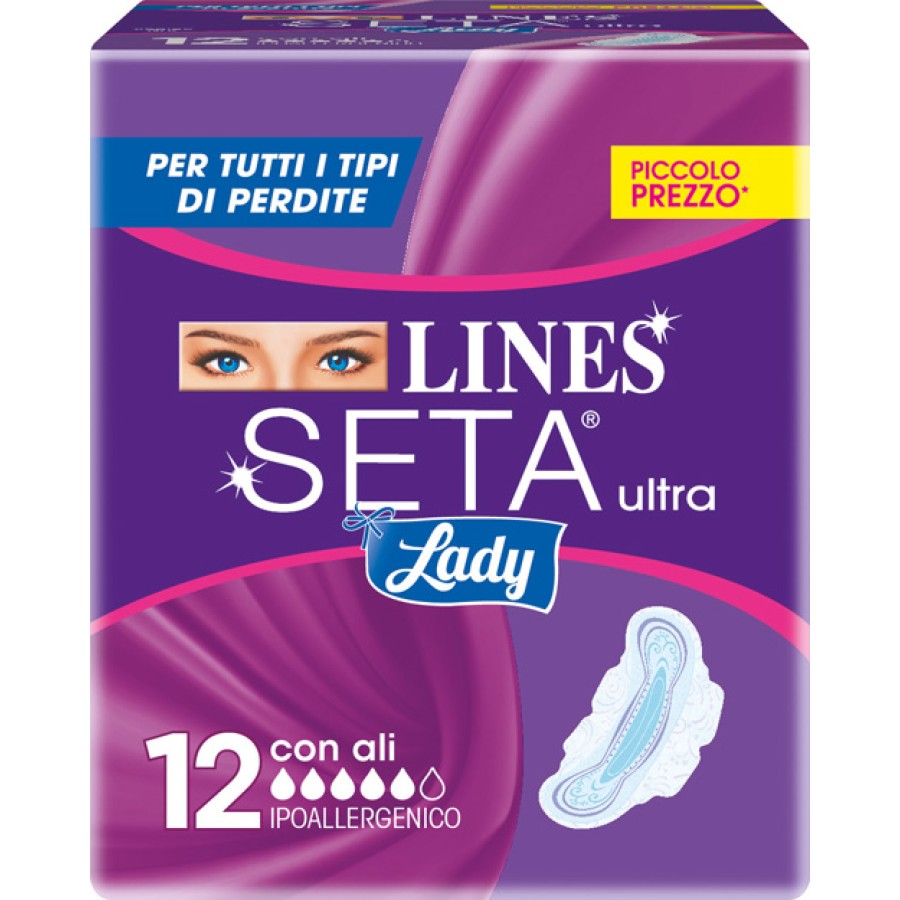 LINES SETA ULTRA LADY CON ALI 12 PEZZI LINES SETA ULTRA LADY CON ALI 12 PEZZI