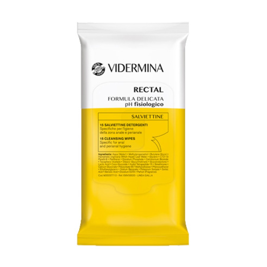 VIDERMINA RECTAL SALVIETTINE 15 PEZZI VIDERMINA RECTAL SALVIETTINE 15 PEZZI