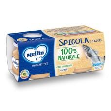 MELLIN OMOGENEIZZATO DI SPIGOLA E VERDURE 4 X 80 G