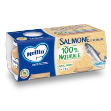 MELLIN OMOGENEIZZATO DI SALMONE E VERDURE 4 X 80 G