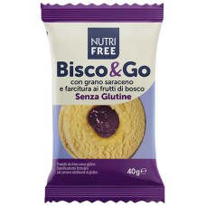 NUTRIFREE BISCO&GO CON GRANO SARACENO E FARCITURA AI FRUTTI DI BOSCO 40 G