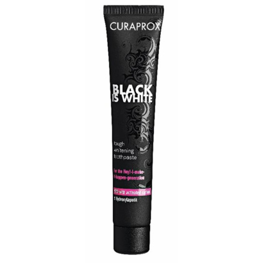 CURAPROX BLACK IS WHITE DENTIFRICIO RINFRESCANTE 90 ML CURAPROX BLACK IS WHITE DENTIFRICIO RINFRESCANTE 90 ML