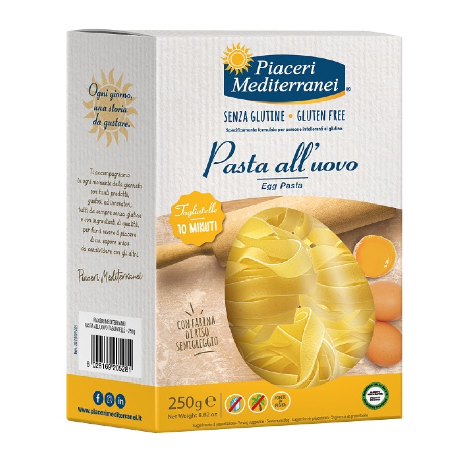 PIACERI MEDITERRANEI TAGLIATELLE UOVO 250 G