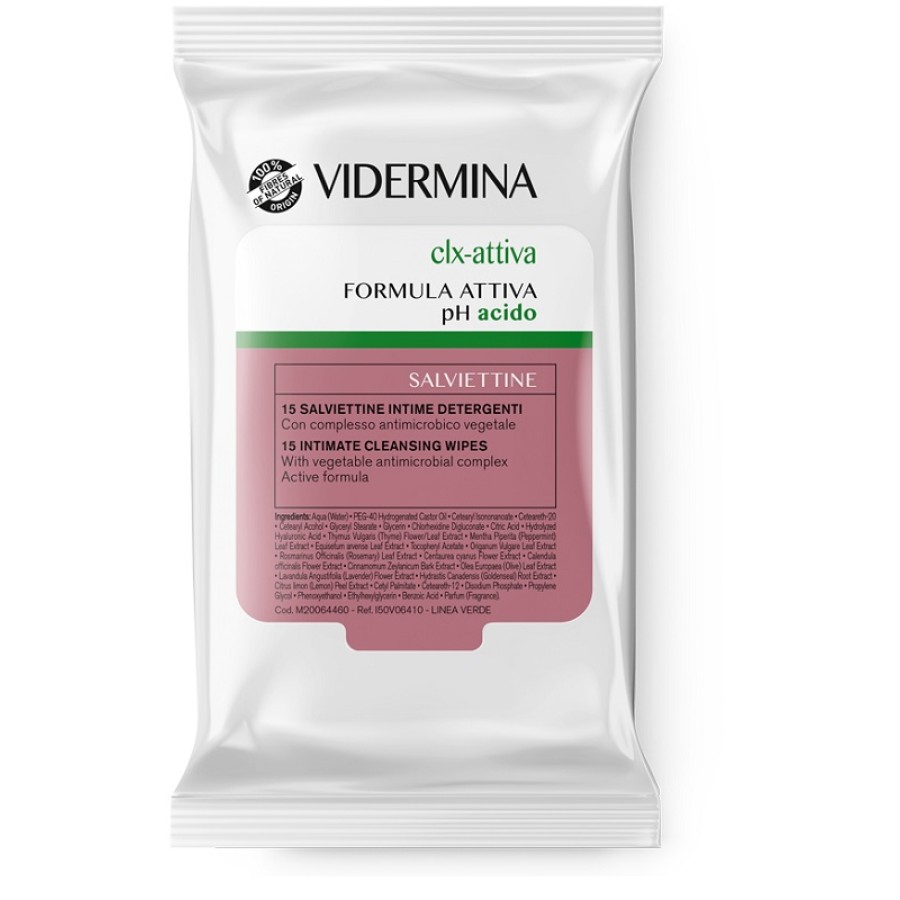 VIDERMINA CLX ATTIVA 15 SALVIETTE INTIME DETERGENTI VIDERMINA CLX ATTIVA 15 SALVIETTE INTIME DETERGENTI