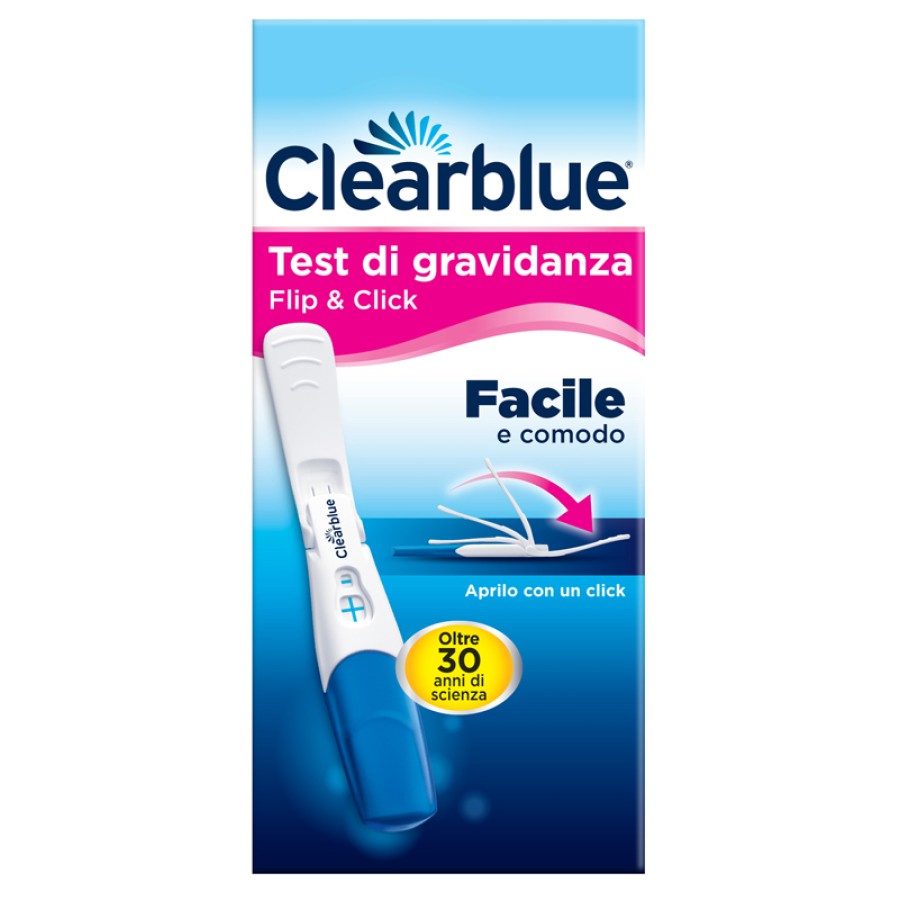 TEST DI GRAVIDANZA CLEARBLUE FLIP & CLICK 1 PEZZO TEST DI GRAVIDANZA CLEARBLUE FLIP & CLICK 1 PEZZO