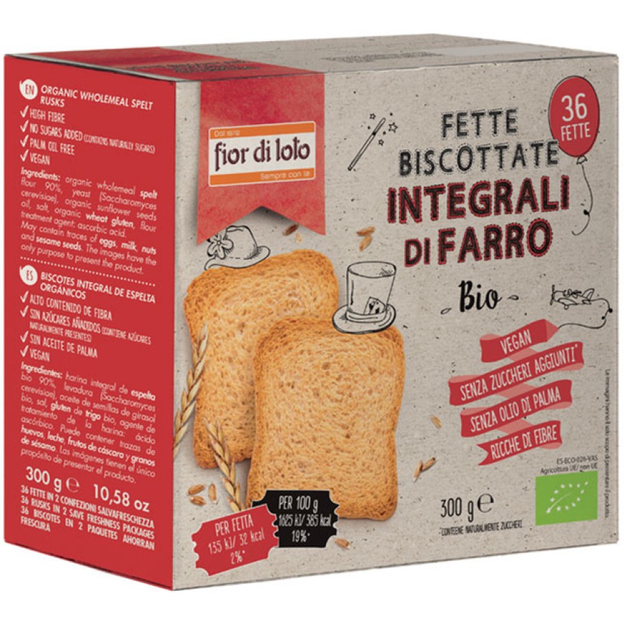 FETTE BISCOTTATE FARRO INTEGRALI