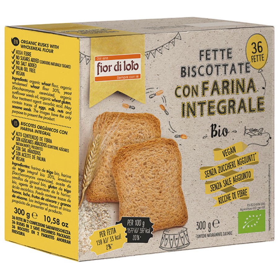 FETTE BISCOTTATE INTEGRALI FRUMENTO FETTE BISCOTTATE INTEGRALI FRUMENTO