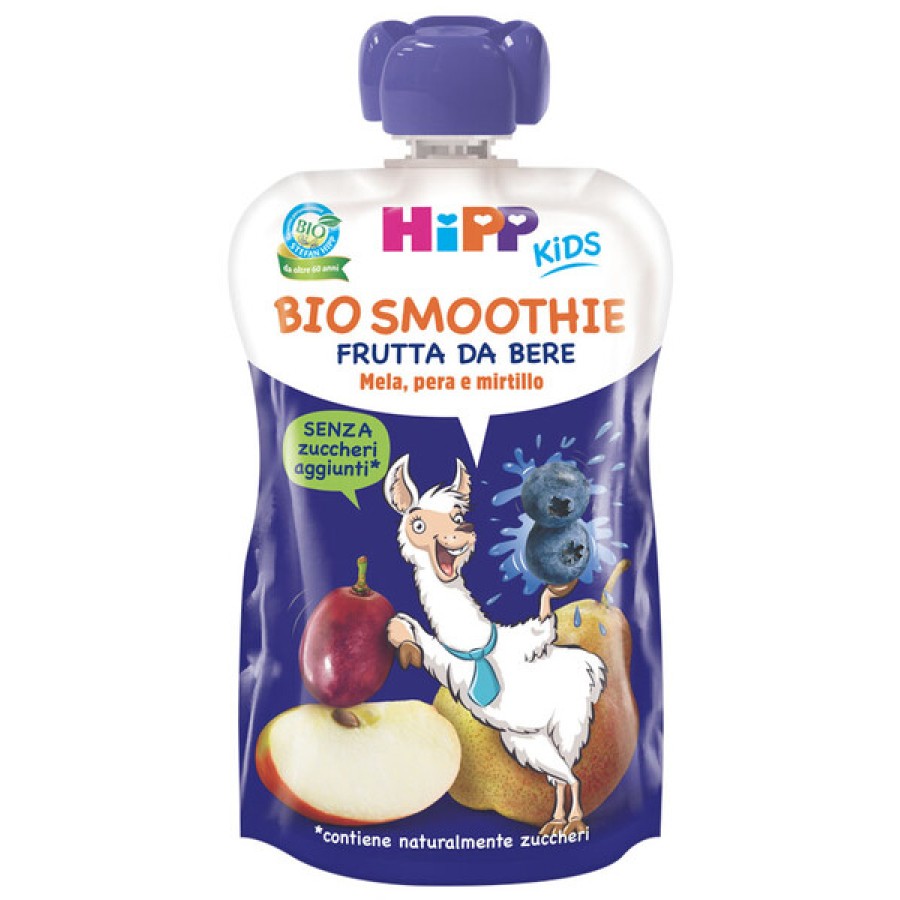 HIPP BIO SMOOTHIES MELA/PERA/MIRTILLO 120 ML HIPP BIO SMOOTHIES MELA/PERA/MIRTILLO 120 ML