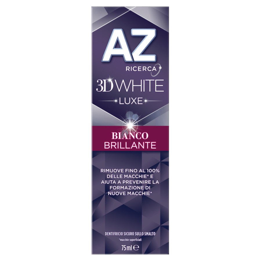 AZ DENT 3D WHITE LUXE BIANCO BRILLANTE 75 ML